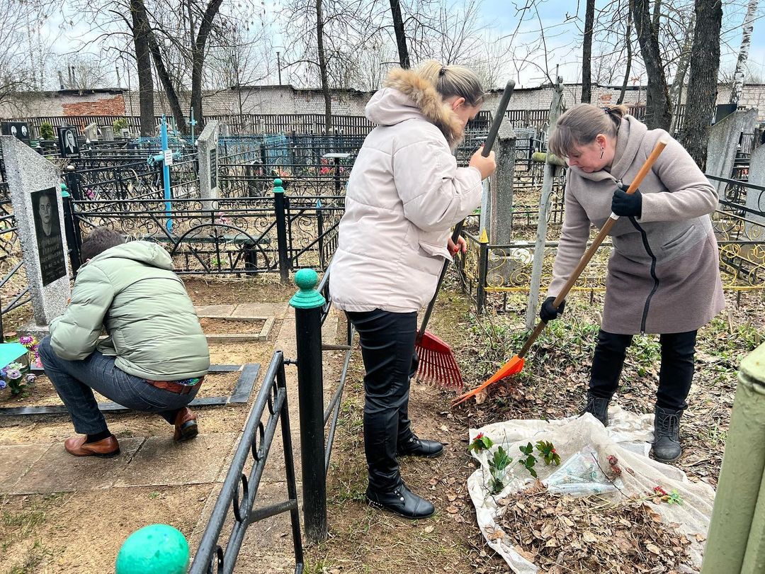 Благоустройство воинского захоронения