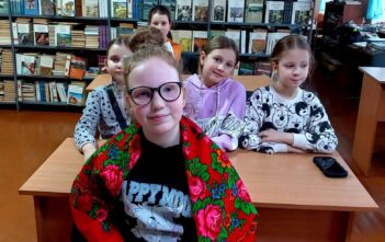 Обряд Масленицы в библиотеке