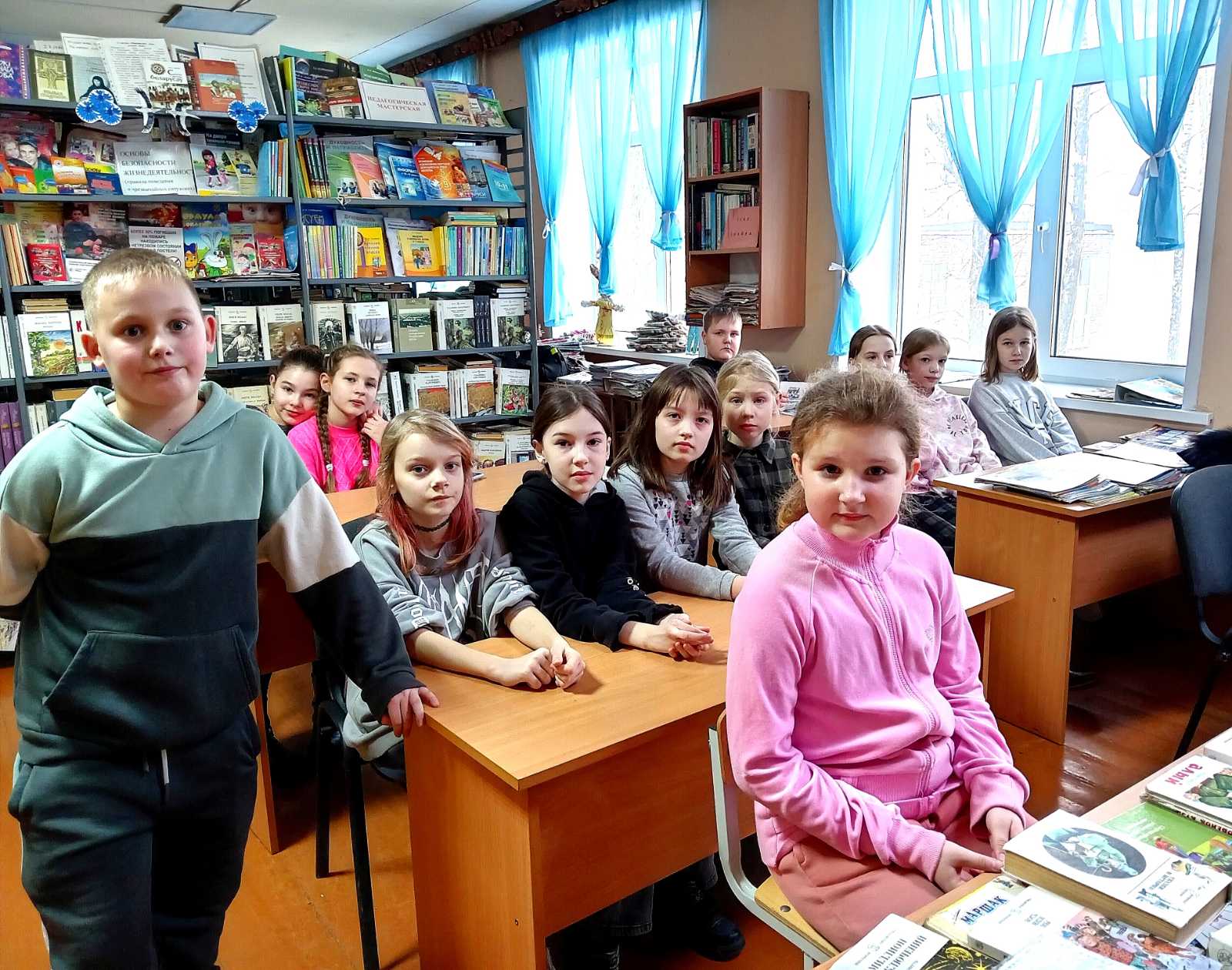 Обряд Масленицы в библиотеке