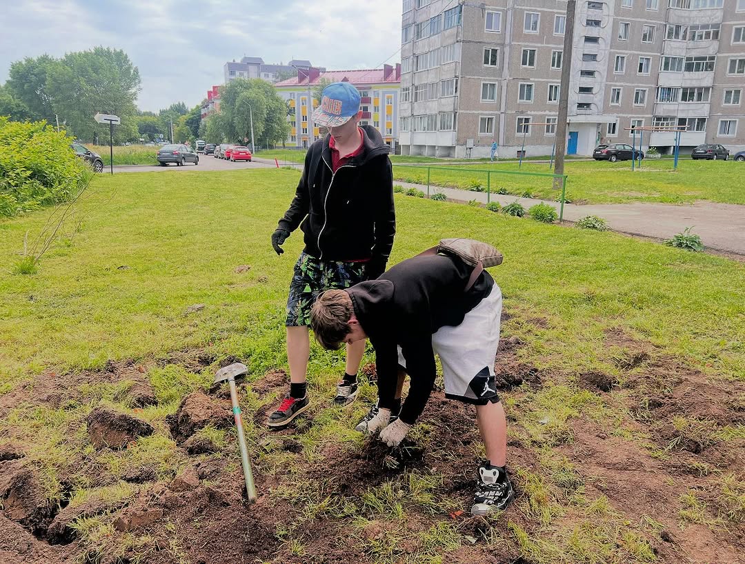 Молодежь работает