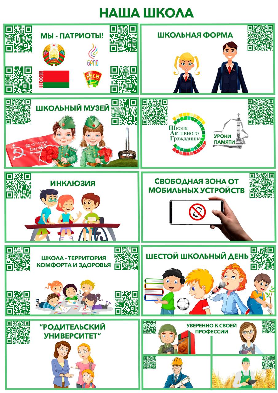 Интерактивный плакат «Наша школа» Министерства образования Республики Беларусь
