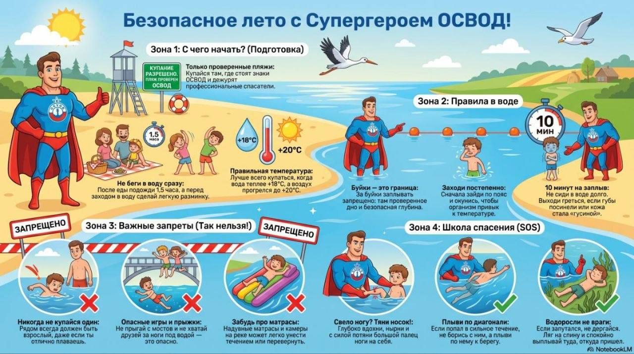 Безопасное лето с Супергероем ОСВОД!