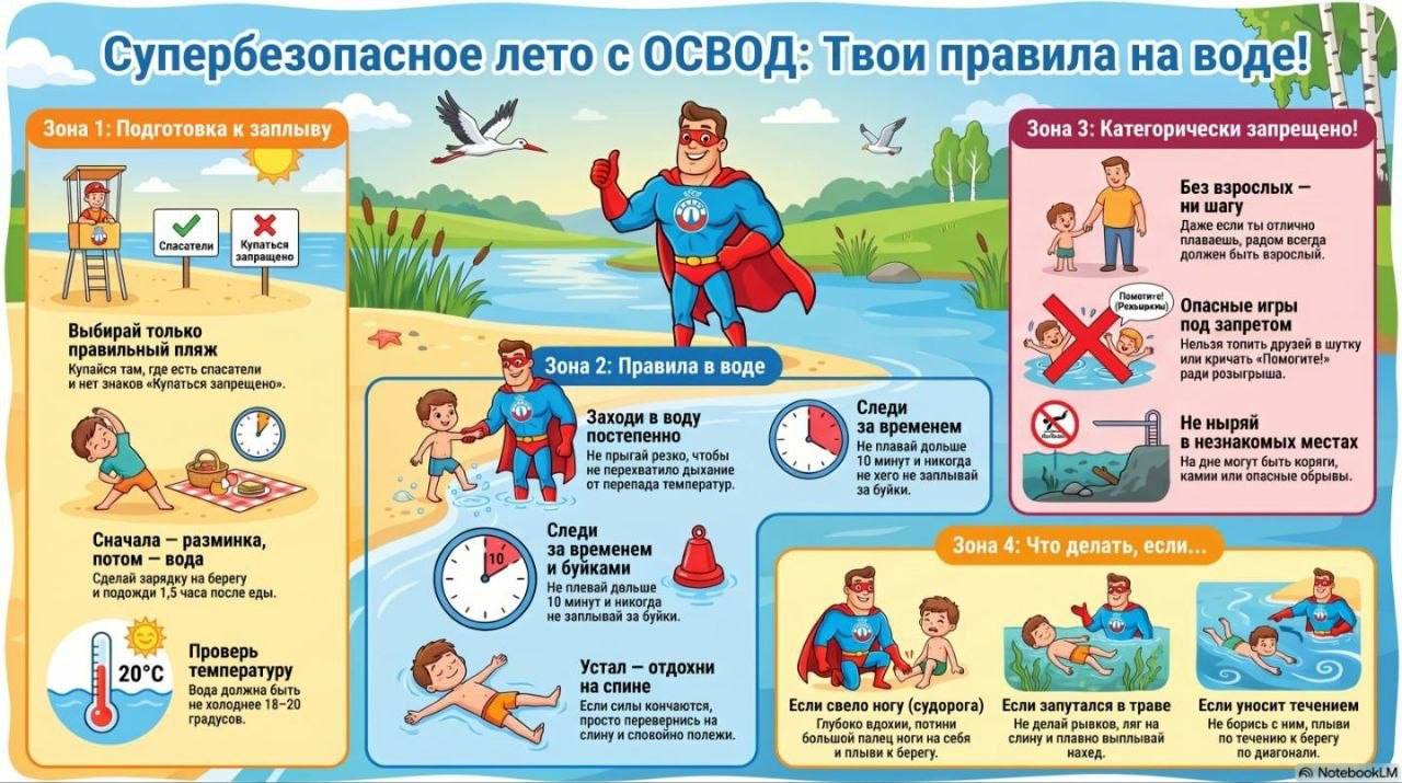 Безопасное лето с Супергероем ОСВОД!