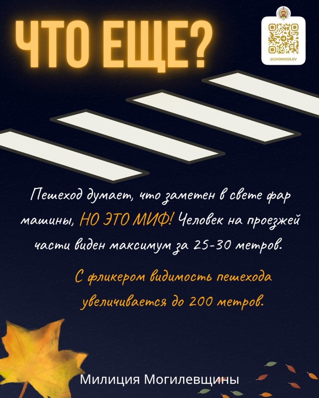 Не сливайтесь с темнотой: фликеры для безопасности на дорогах