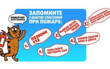 5 шагов спасения при пожаре